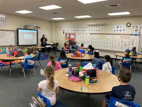 First grade Mandarin class at Kensington  